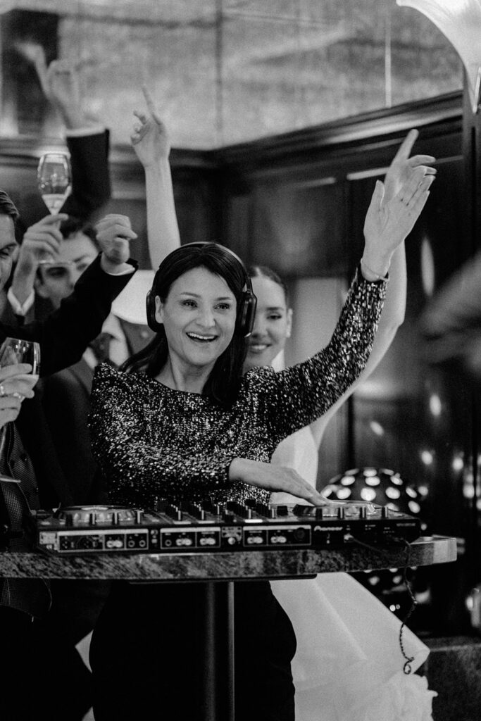 Naomi Ben as wedding DJ